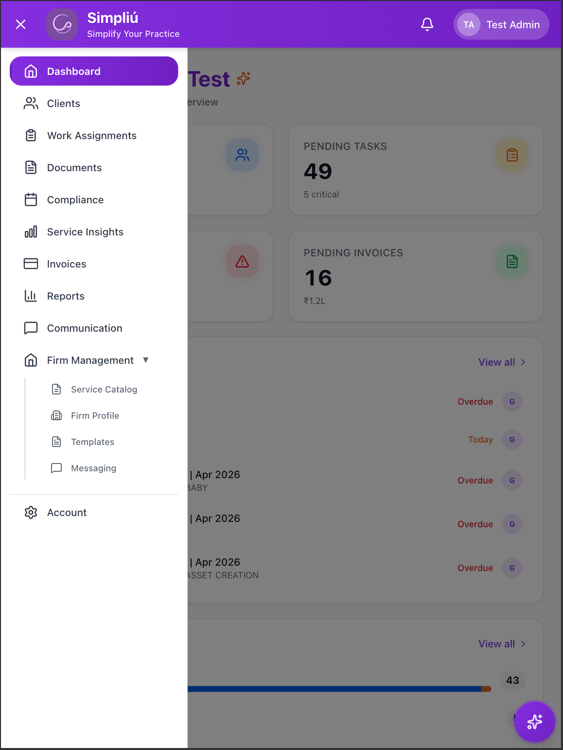 Tablet view